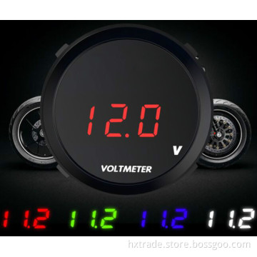 10-150v waterproof motorcycle digital voltmeter With red and blue led display